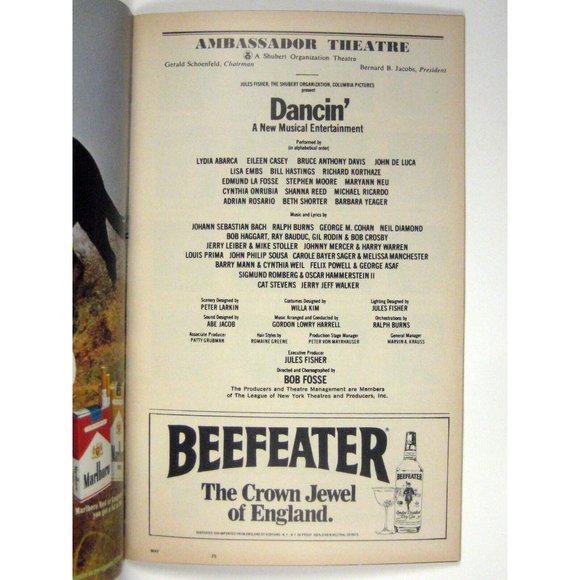 Dancin Playbill 1981 Broadhurst Theatre Bruce Davis Lisa Embs Bill Hastings - Picture 4 of 9